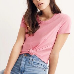 Madewell Pink Knot-Front Top size L